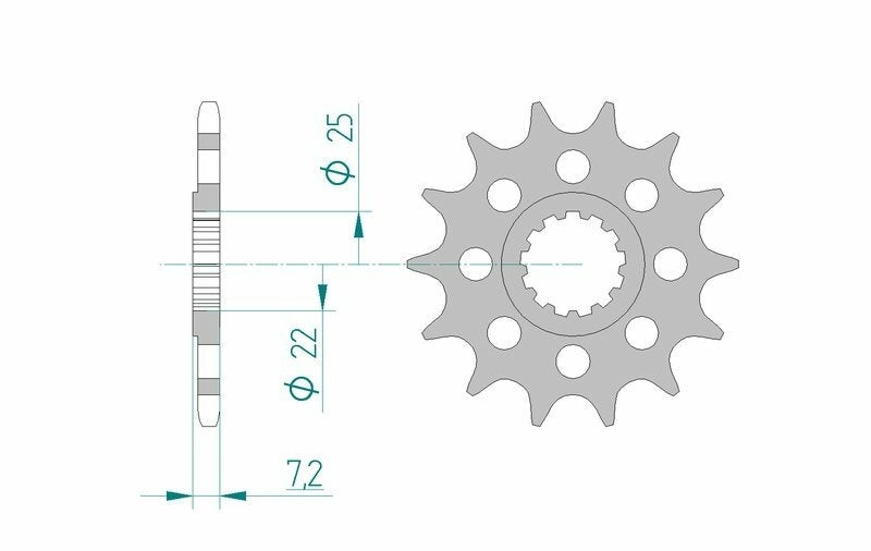 Suzuki GSX-S 1000 GX [2024-2026] - Kettenkit 520 XHR4 - 17/44-116 - Standard Kettenrad Alu