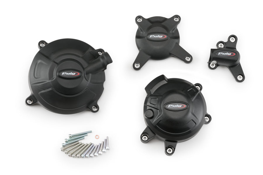 YAMAHA TRACER 9 Y-AMT [2025] – Protectores de motor – Negro