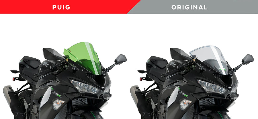 KAWASAKI ZX-6R NINJA [2018] - Pantalla Z-Racing | Verde | PUIG 3177V