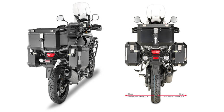 SUZUKI DL 1000 V STROM [2017-2018] - Soporte de maletas tubular para Trekker Outback