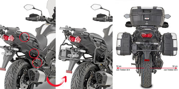 KAWASAKI KLZ 1000 VERSYS [2019-2024] - Soporte maleta lateral de liberación rápida