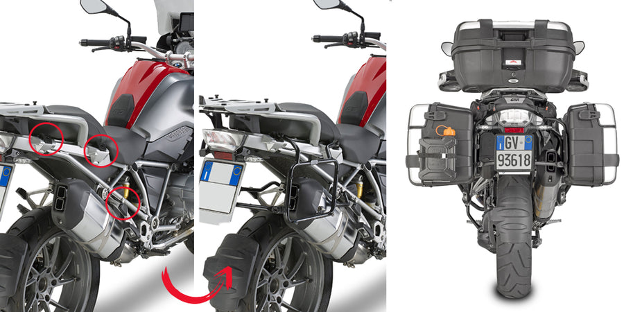 BMW R 1200 GS ADVENTURE [2014-2018] - Soporte para maleta lateral de liberación rápida