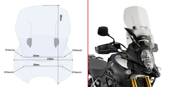 SUZUKI DL 1000 V STROM [2014-2016] - Cúpula corredera específica