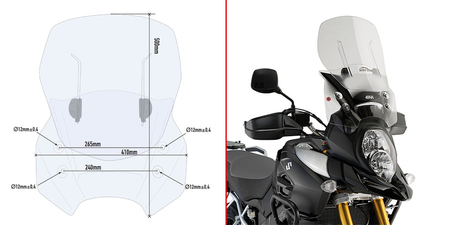 SUZUKI DL 1000 V STROM [2014-2016] - Cúpula corredera específica