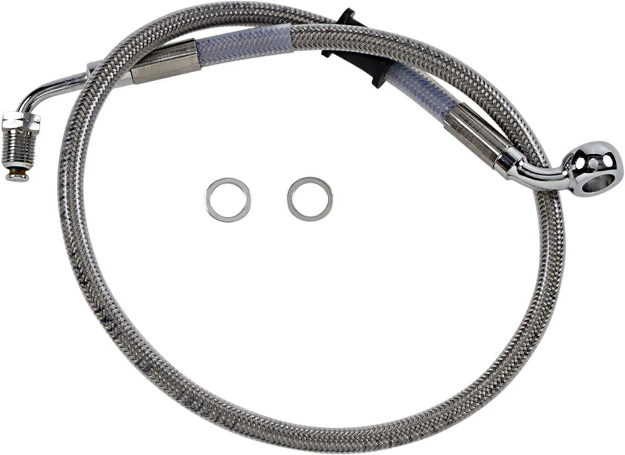 harley davidson flde [ESPECIALIDADES DE ARRASTRE] - Kit de latiguillos de freno de acero inoxidable