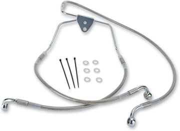 harley davidson flhtc [ESPECIALIDADES DE ARRASTRE] - Kit de línea de freno extendida de acero inoxidable
