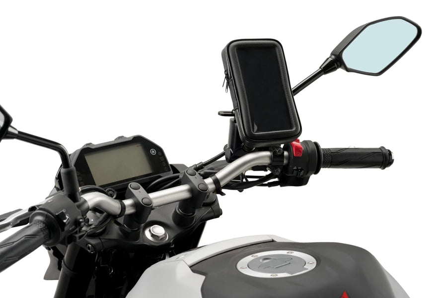 SYM SYMPHONY SR 50 [2025] – Soporte para teléfono móvil y funda protectora – Negro