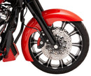 harley davidson softail street bob fxbb [KLOCK WERKS] - Guardabarros delantero serie Hugger con bloques de montaje para Softail/Dyna-3