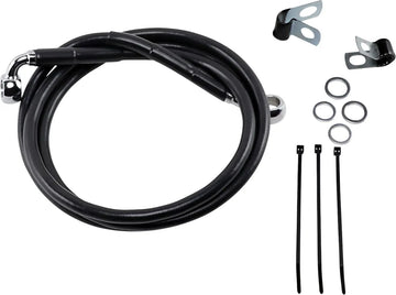 harley davidson fxsts [ESPECIALIDADES DE ARRASTRE] - Kit de línea de freno de vinilo negro extendido