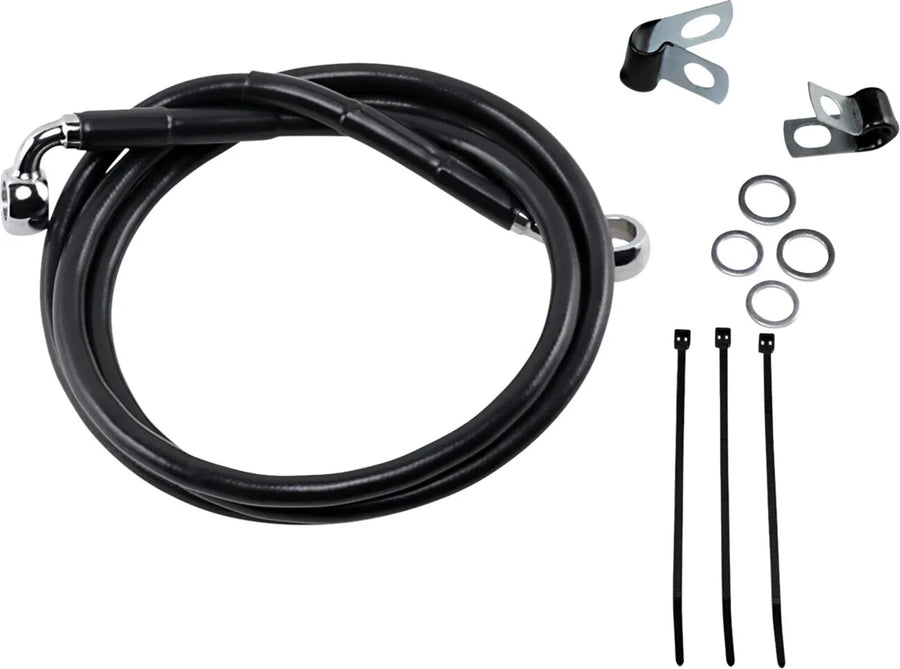 harley davidson fxsts [ESPECIALIDADES DE ARRASTRE] - Kit de línea de freno de vinilo negro extendido