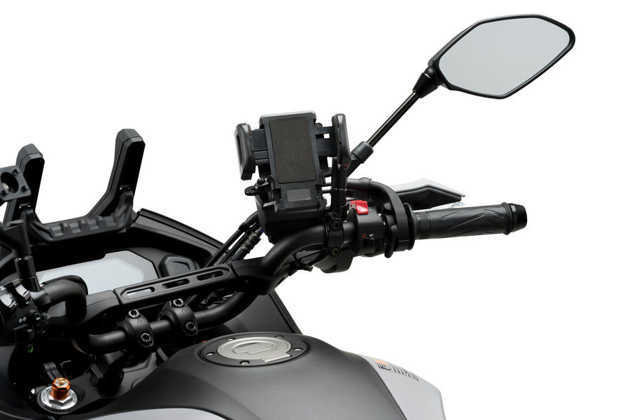SYM SYMPHONY SR 50 [2025] – Soporte para teléfono móvil y funda protectora – Negro