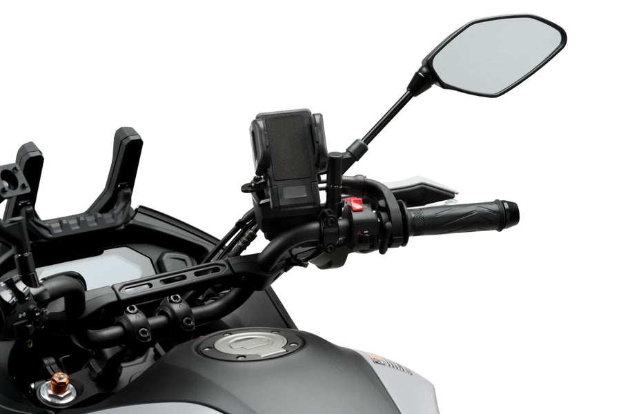 SYM SYMPHONY SR 50 [2025] – Soporte para teléfono móvil y funda protectora – Negro