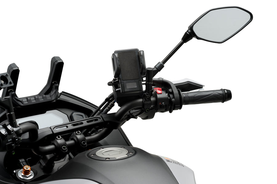 SYM SYMPHONY SR 50 [2025] – Soporte para teléfono móvil y funda protectora – Negro