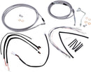 harley davidson fltruse [MARCA BURLY] - Kit completo de cable de manillar/línea de freno de acero inoxidable-1