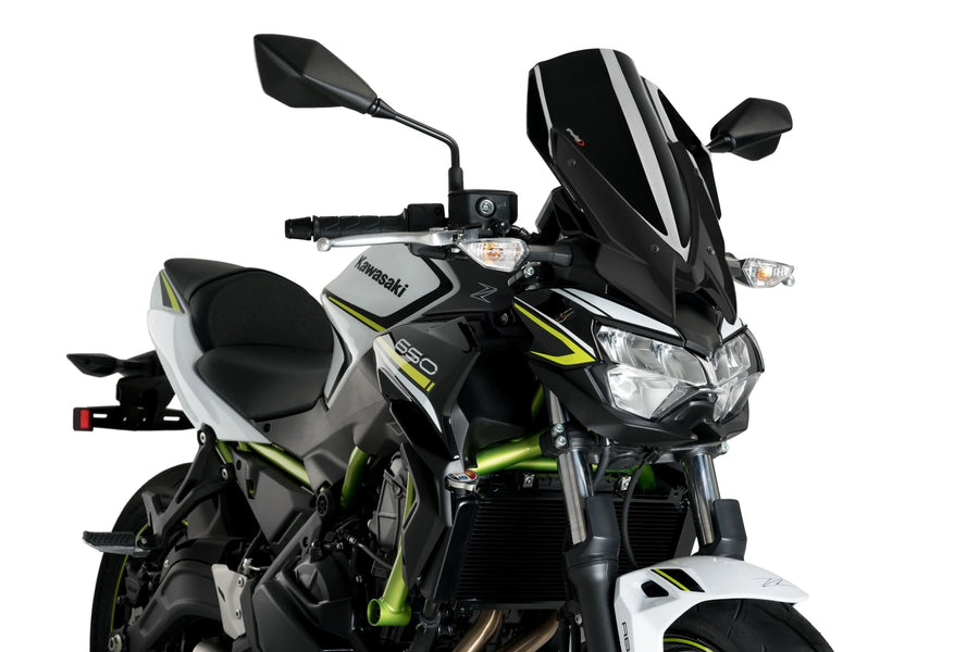KAWASAKI Z 650 [2025] - Cúpula Touring de Nueva Generación | Negro | PUIG 3865N