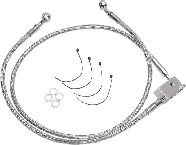 Harley Davidson Fxst [ESPECIALIDADES DE ARRASTRE] - Kit de línea de freno de acero inoxidable, extendido