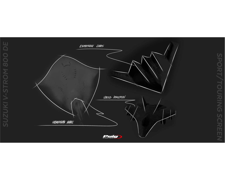 SUZUKI DL 800 V-STROM [2025] – Cúpula Touring – Transparente