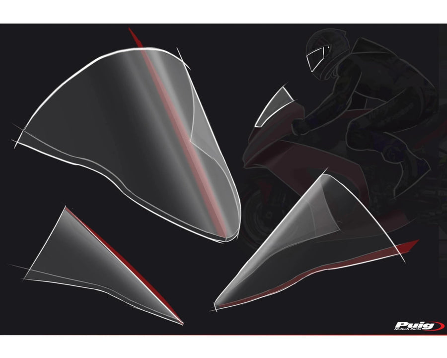 KAWASAKI ZX-10RR NINJA PERFORMANCE [2018] – Cúpula R-Racer – Negro