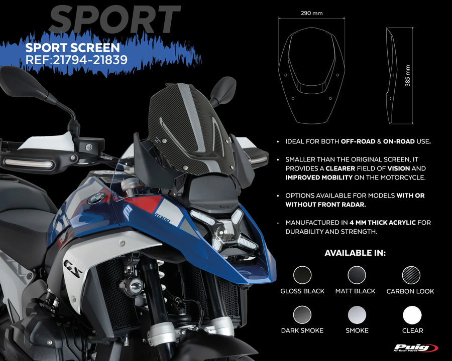 BMW R 1300 GS TROPHY [2025] – cúpula touring – tintada