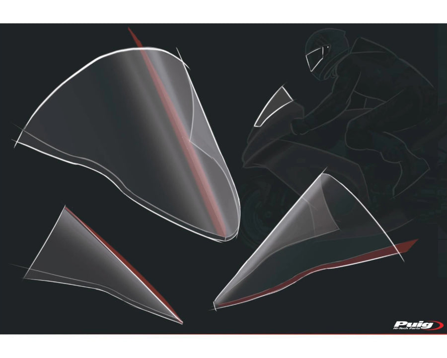 DUCATI PANIGALE V2 [2024] – Parabrisas R-Racer – tintado
