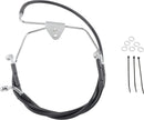 harley davidson flhtcui [ESPECIALIDADES DE ARRASTRE] - Kit de línea de freno de vinilo negro extendido-1