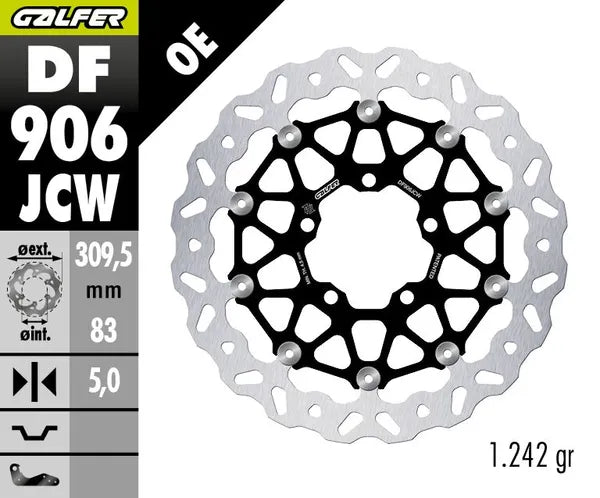 Triumph Bonneville 1200 T 120 ABS [2023, 2025, 2025-2026] - DISCO DE FRENO FLOATECH WAVE - Imagen 4
