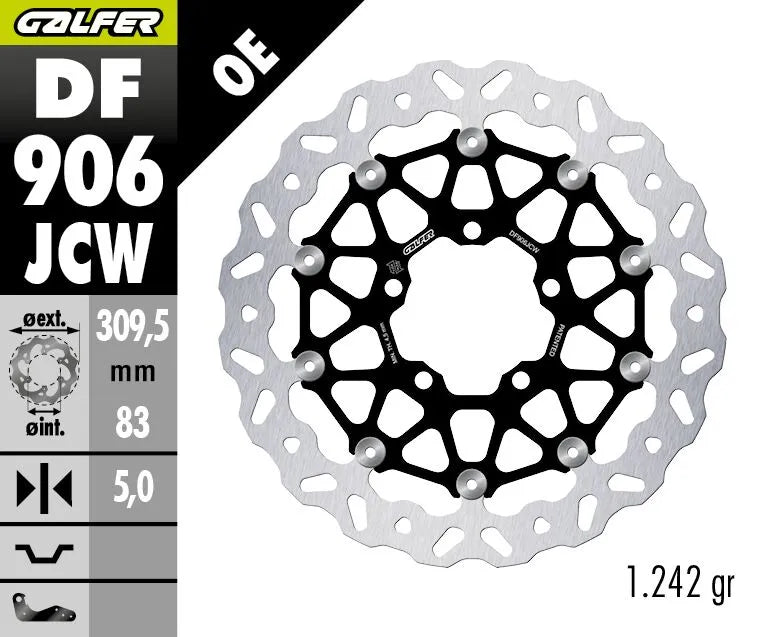 Triumph Bonneville 1200 T 120 ABS [2023, 2025, 2025-2026] - DISCO DE FRENO FLOATECH WAVE - Imagen 2