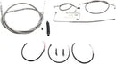 Harley Davidson FLS [LA CHOPPERS] - Kit completo de cable de manillar/línea de freno trenzado de acero inoxidable