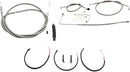Harley Davidson FLS [LA CHOPPERS] - Kit completo de cable de manillar/línea de freno trenzado de acero inoxidable