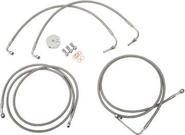 harley davidson fltruse [LA CHOPPERS] - Kit de línea de freno de acero inoxidable - 0