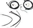 harley davidson flhrxs [MARCA BURLY] - Kit completo de cable/línea de manillar de vinilo negro para Ape Hanger-1