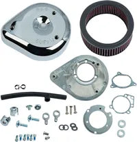 Harley-Davidson FLRT 1690 Freewheeler [2015-2016] - Mini Teardrop Stealth Luftfilter-Kit – Oberfläche: Silber – Bild 11