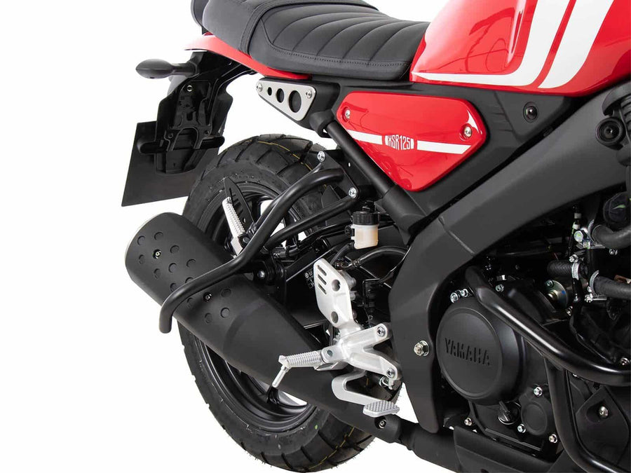 Yamaha XSR 125 [2021-2025] - Vista detallada de la barra adicional de protección trasera