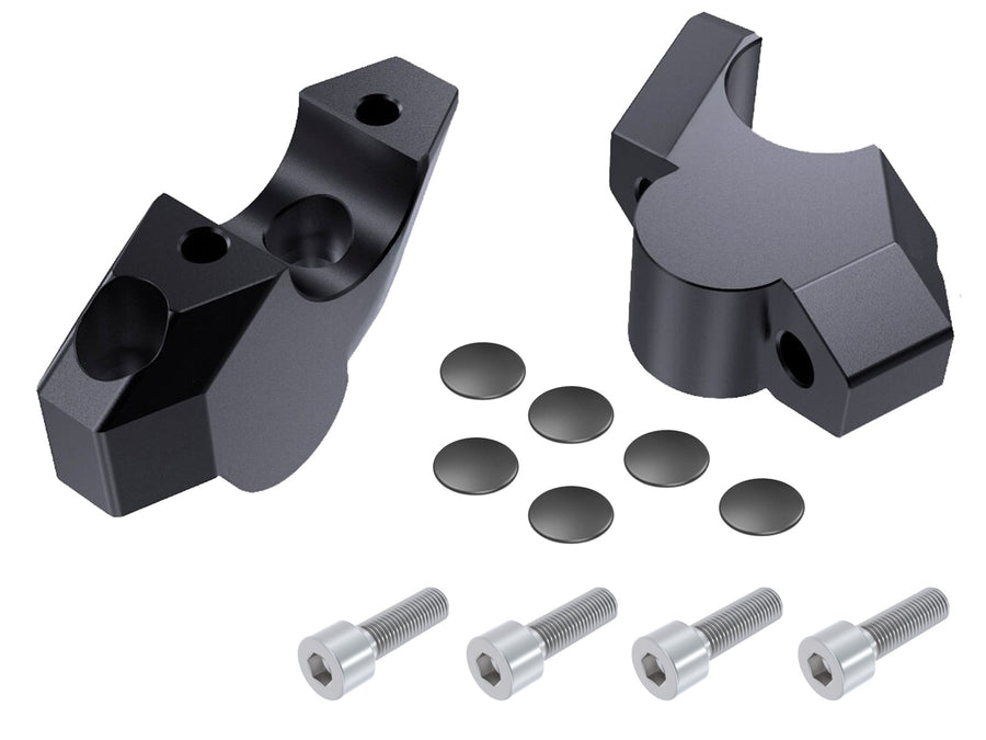 Honda ADV 350 [2022-2026] - elevadores de manillar 30/21 mm / Ø 28,6 mm / negro