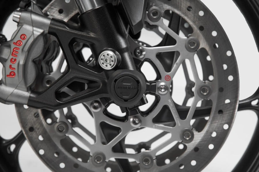 ducati monster 821 [SW-MOTECH] – juego de protección del eje de la rueda delantera