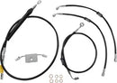 Harley Davidson Fxdrs 114 [LA CHOPPERS] - Kit de cable de manillar/línea de freno de vinilo negro estándar