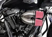 Harley-Davidson FLFBS 1923 Softail Fat Boy 117 [2025] - Tuned Induction Luftfilterkit – Oberfläche: Silber – Bild 12