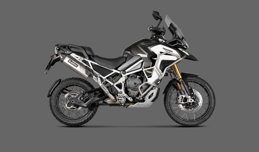 TRIUMPH TIGER 1200 GT EXPLORER [2022-2024] - Escape con línea deslizante (Titanio)