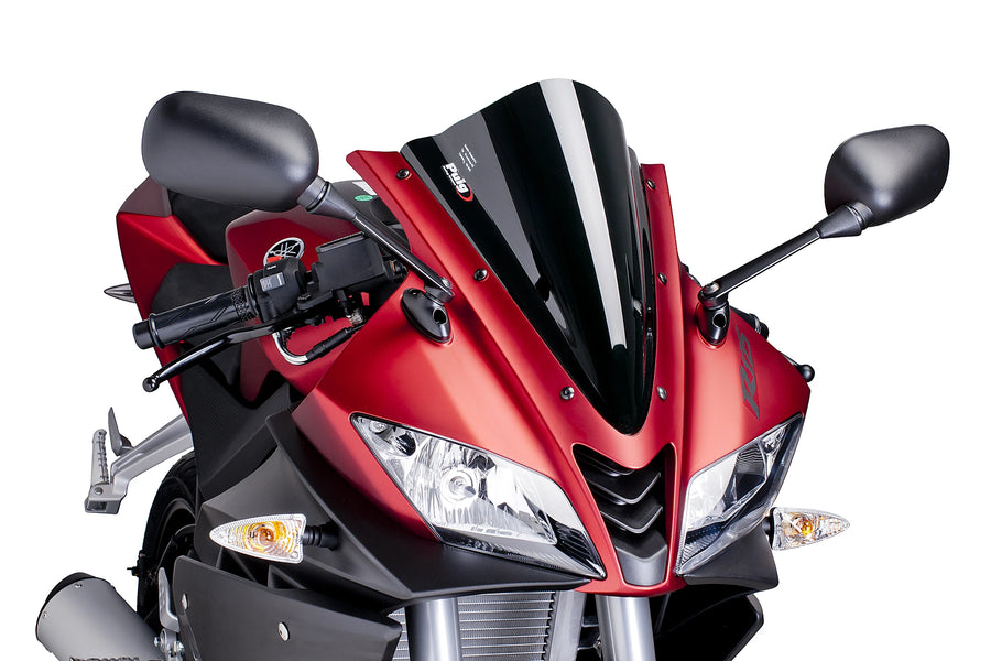 YAMAHA YZF-R 125 [2018] - Cúpula racing PUIG | Negro | PUIG 4637N