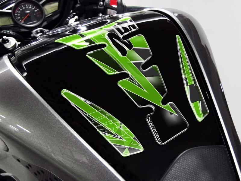 KAWASAKI Z 1000 [2012] – Protector Depósito Wings – Negro
