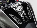 YAMAHA YZF 1000 R THUNDERACE [2002] – Protector de depósito tipo ala – plateado-1