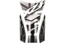 YAMAHA YZF 1000 R THUNDERACE [2002] – Protector de depósito tipo ala – plateado-2