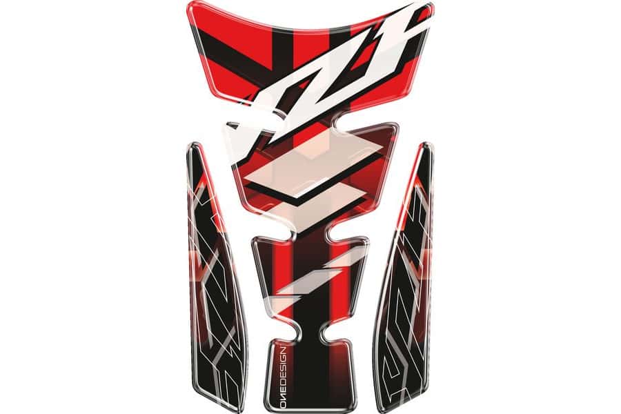 YAMAHA YZF 1000 R THUNDERACE [2002] – Protector de depósito tipo ala – plateado