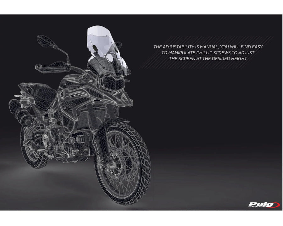 BMW F 750 GS [2024] – Parabrisas ajustable – muy tintado