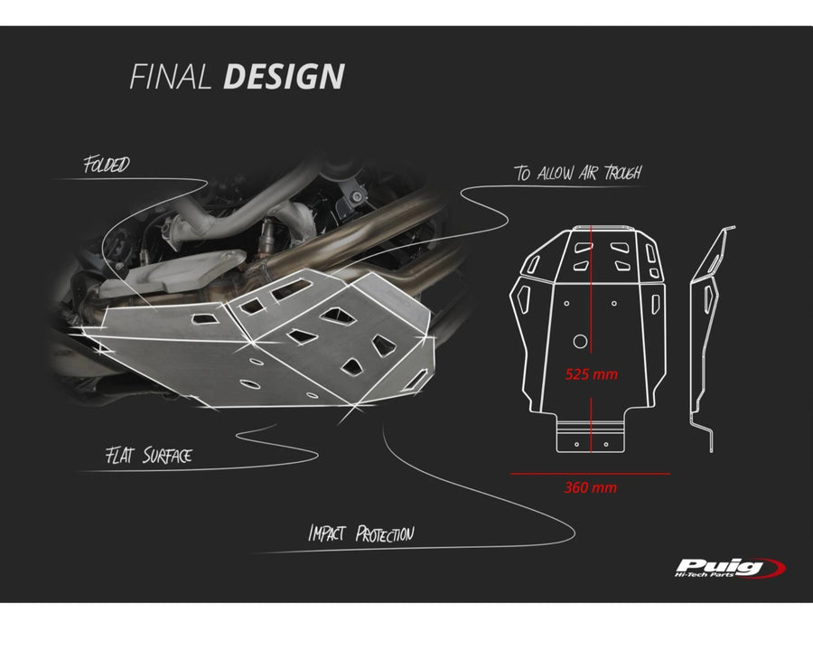 BMW F 900 GS [2025] – Protector de motor – Plata