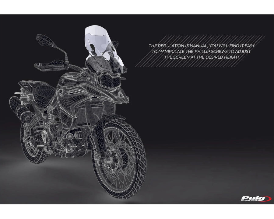 BMW F 800 GS [2025] – Parabrisas ajustable – muy tintado