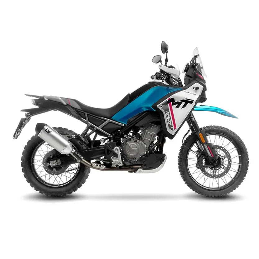cf moto 450 [LEOVINCE] – Silenciador trasero de acero inoxidable LV-14