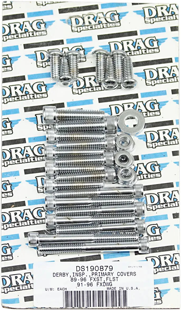 harley davidson flst [ESPECIALIDADES DE ARRASTRE] - Kit de pernos de cubierta primaria/Derby/inspección interior y exterior