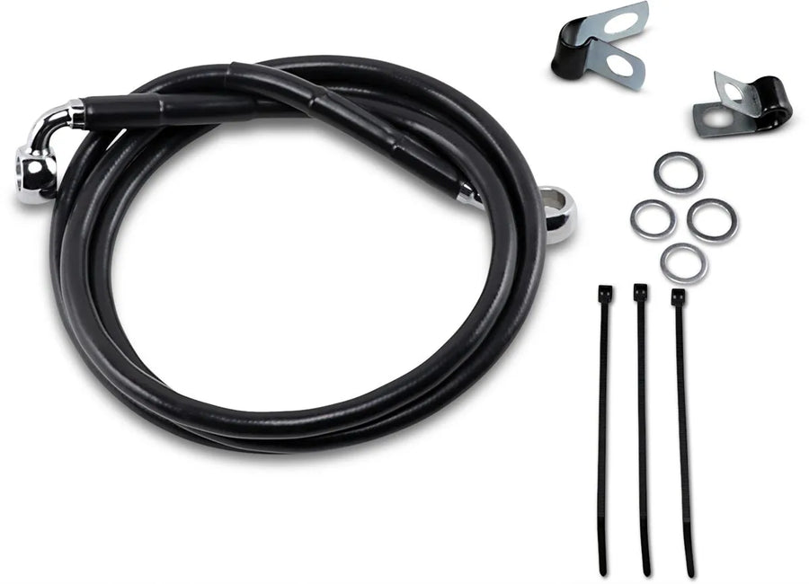 harley davidson fxsts [ESPECIALIDADES DE ARRASTRE] - Kit de línea de freno de vinilo negro extendido