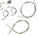 Harley Davidson Fxdrs 114 [LA CHOPPERS] - Kit de cable de manillar/línea de freno estándar cubierto de acero inoxidable